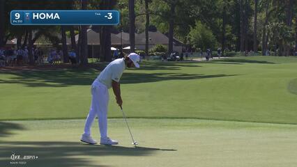 Max Homa | Round 3 | 9th hole | Shot 4 | 2025 RBC Heritage