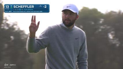 Scottie Scheffler | Round 2 | 13th hole | Shot 4 | 2025 Genesis