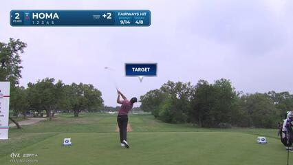 Max Homa | Round 2 | 2nd hole | Shot 1 | 2025 Valero