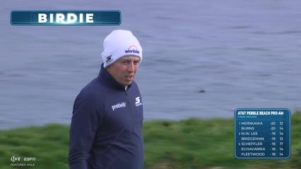 Matt Fitzpatrick | Round 4 | 17th hole | Shot 2 | 2026 AT&T Pebble Beach
