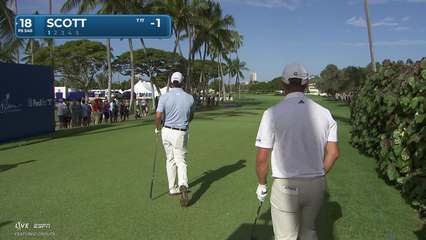 Adam Scott | Round 1 | 18th hole | Shot 1 | 2026 Sony Open