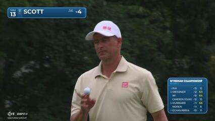 Adam Scott | Round 2 | 13th hole | Shot 3 | 2025 Wyndham