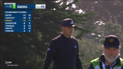 Ludvig Åberg | 2024 AT&T Pebble Beach | Round 2 | 11th hole | Shot 3