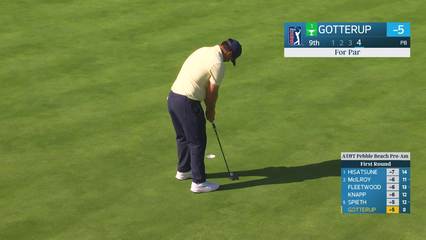 Chris Gotterup | Round 1 | 9th hole | Shot 4 | 2026 AT&T Pebble Beach