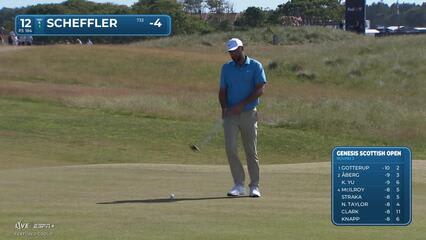 Scottie Scheffler | Round 3 | 12th hole | Shot 3 | 2025 Genesis Scottish Open
