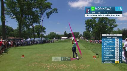 Collin Morikawa | Round 4 | 5th hole | Shot 1 | 2025 Rocket Classic