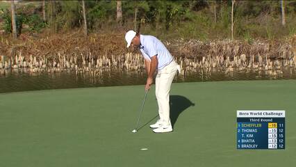 Scottie Scheffler | Round 3 | 12th hole | Shot 3 | 2024 Hero World Challenge