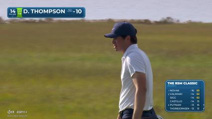 Davis Thompson | Round 2 | 14th hole | Shot 4 | 2025 The RSM Classic