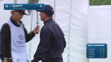 Adam Scott | Round 2 | 14th hole | Shot 3 | 2025 Truist Championship