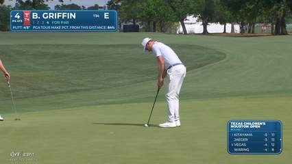 Ben Griffin | Round 1 | 4th hole | Shot 4 | -1 Houston Open