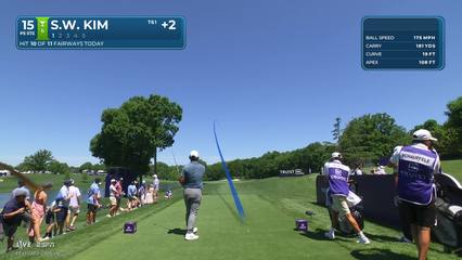 Si Woo Kim | Round 4 | 15th hole | Shot 1 | 2026 Truist Championship
