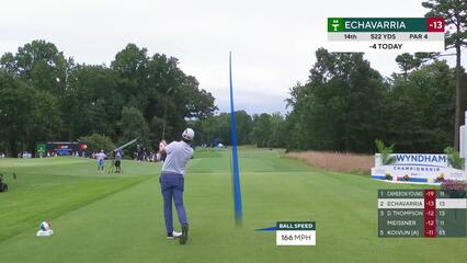 Nico Echavarria | Round 3 | 14th hole | Shot 1 | 2025 Wyndham
