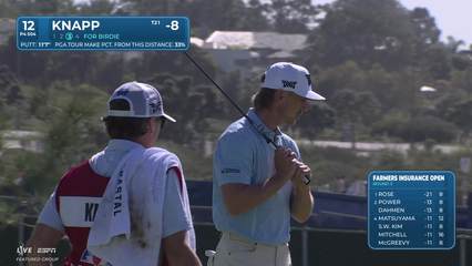 Jake Knapp | Round 3 | 12th hole | Shot 4 | 2026 Farmers