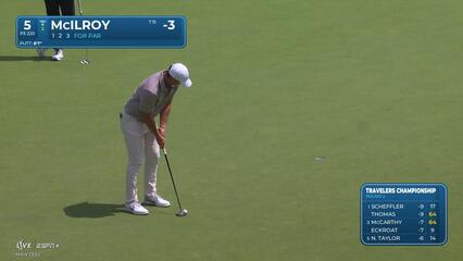 Rory McIlroy | Round 2 | 5th hole | Shot 3 | 2025 Travelers