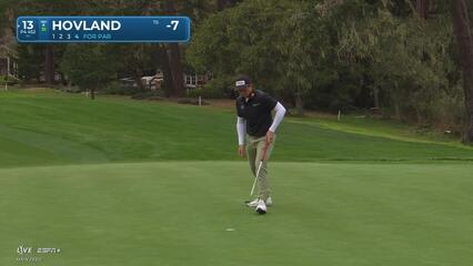 Viktor Hovland | Round 2 | 13th hole | Shot 4 | 2025 AT&T Pebble Beach