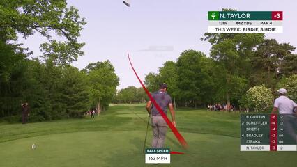 Nick Taylor | Round 3 | 13th hole | Shot 1 | 2025 the Memorial