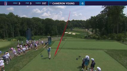 Cameron Young | Round 4 | 3rd hole | Shot 1 | 2025 BMW Championship