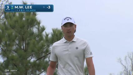 Min Woo Lee | Round 1 | 3rd hole | Shot 4 | 2025 Houston Open