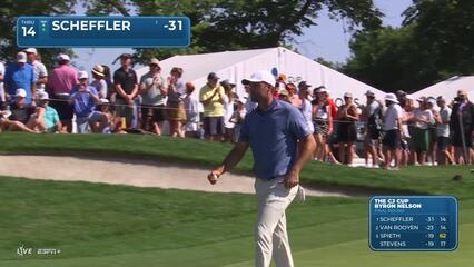 Scottie Scheffler | Round 4 | 14th hole | Shot 3 | 2025 THE CJ CUP