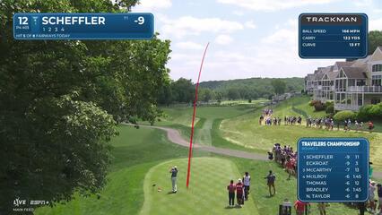 Scottie Scheffler | Round 2 | 12th hole | Shot 1 | 2025 Travelers