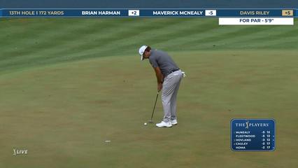 Davis Riley | Round 1 | 13th hole | Shot 4 | 2026 THE PLAYERS