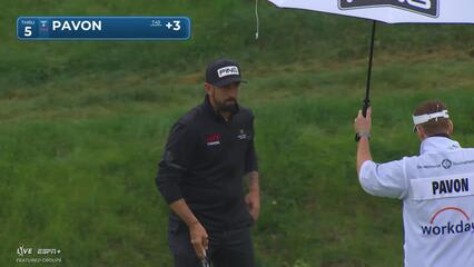 Matthieu Pavon | Round 2 | 5th hole | Shot 4 | 2025 the Memorial