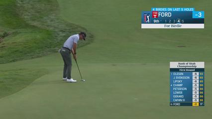 David Ford | Round 1 | 9th hole | Shot 4 | 2025 Bank of Utah