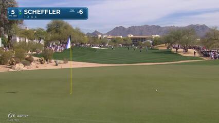 Scottie Scheffler | Round 2 | 5th hole | Shot 2 | 2025 WM Phoenix Open