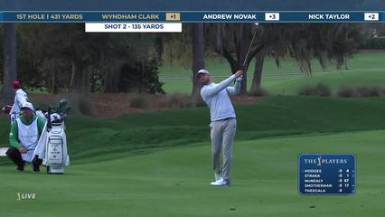 Wyndham Clark | Round 2 | 1st hole | Shot 2 | 2026 THE PLAYERS
