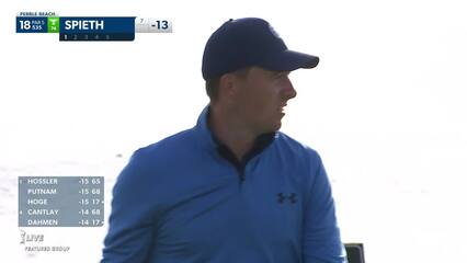 Jordan Spieth | 2022 AT&T Pebble Beach | Round 3 | 18th hole | Shot 1
