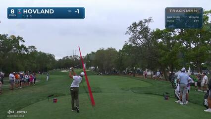 Viktor Hovland | Round 1 | 8th hole | Shot 1 | 2025 Valspar