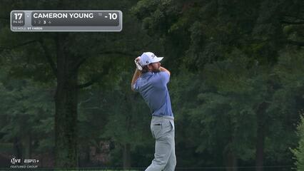Cameron Young | Round 2 | 17th hole | Shot 3 | 2025 TOUR Championship