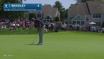 Keegan Bradley | Round 1 | 8th hole | Shot 2 | 2025 Travelers