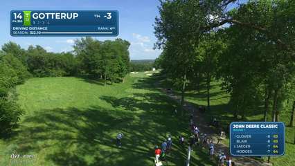 Chris Gotterup | Round 1 | 14th hole | Shot 1 | 2026 John Deere