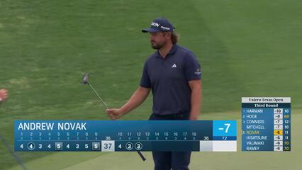 Andrew Novak | Round 3 | 12th hole | Shot 3 | 2025 Valero