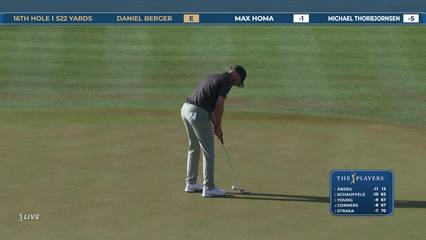 Daniel Berger | Round 2 | 16th hole | Shot 5 | 2026 THE PLAYERS