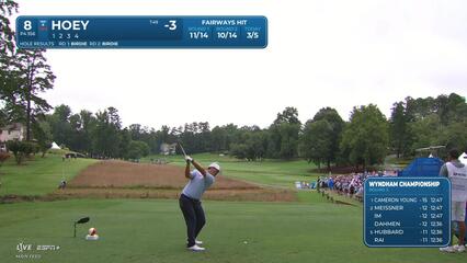 Rico Hoey | Round 3 | 8th hole | Shot 1 | 2025 Wyndham