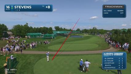 Sam Stevens | Round 3 | 16th hole | Shot 1 | 2025 the Memorial