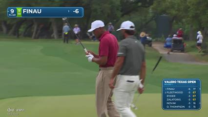 Tony Finau | Round 1 | 9th hole | Shot 4 | 2026 Valero