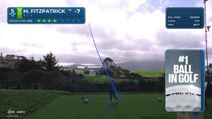 Matt Fitzpatrick | Round 2 | 5th hole | Shot 1 | 2026 AT&T Pebble Beach
