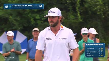 Cameron Young | Round 2 | 10th hole | Shot 4 | 2025 Wyndham