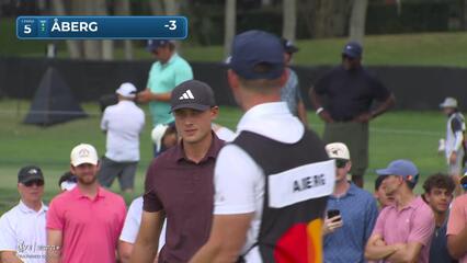 Ludvig Åberg | Round 3 | 5th hole | Shot 4 | 2025 Arnold Palmer Invitational