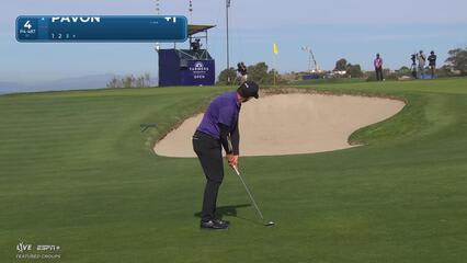 Matthieu Pavon | Round 1 | 4th hole | Shot 3 | 2025 Farmers