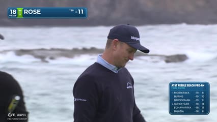 Justin Rose | Round 4 | 18th hole | Shot 5 | 2026 AT&T Pebble Beach