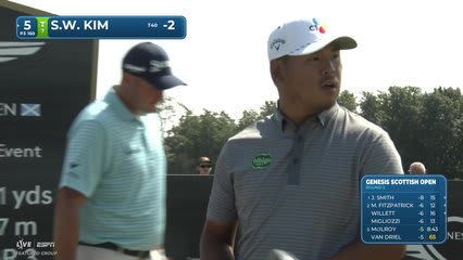 Si Woo Kim | Round 2 | 5th hole | Shot 1 | 2026 Genesis Scottish Open
