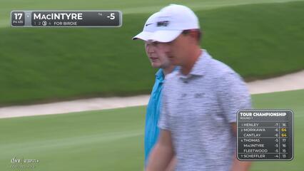 Robert MacIntyre | Round 1 | 17th hole | Shot 4 | 2025 TOUR Championship