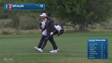 J.J. Spaun | Round 4 | 2nd hole | Shot 2 | 2026 Valero