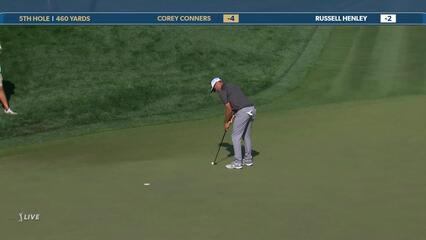 Corey Conners | Round 3 | 5th hole | Shot 4 | 2025 THE PLAYERS