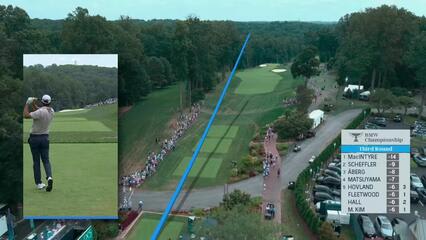 Scottie Scheffler | Round 3 | 1st hole | Shot 1 | 2025 BMW Championship