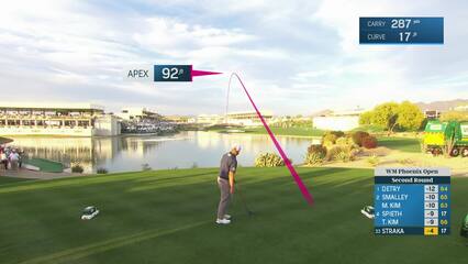 Sepp Straka | Round 2 | 18th hole | Shot 1 | 2025 WM Phoenix Open